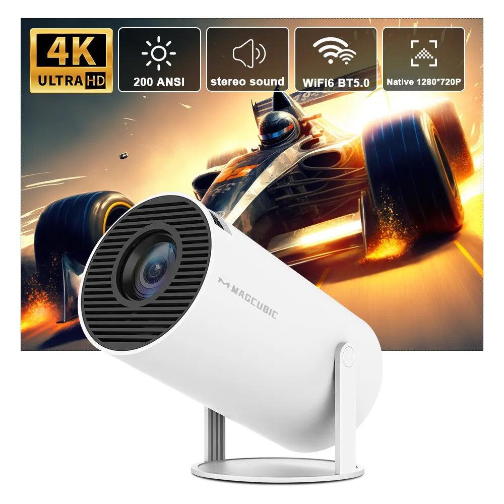 TECHTRONICS Magcubic HY300 4K Android 11 Projector, Home Cinema & Outdoor - Tech Tronics
